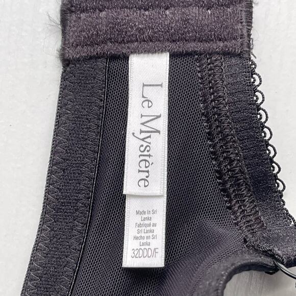 Le Mystere Lace Tisha Bra Black 32DDD/F NEW - Picture 9 of 11